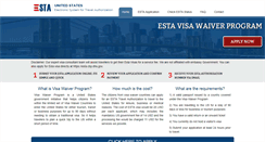 Desktop Screenshot of esta-onlinevisa.com