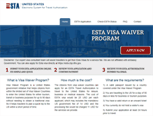 Tablet Screenshot of esta-onlinevisa.com